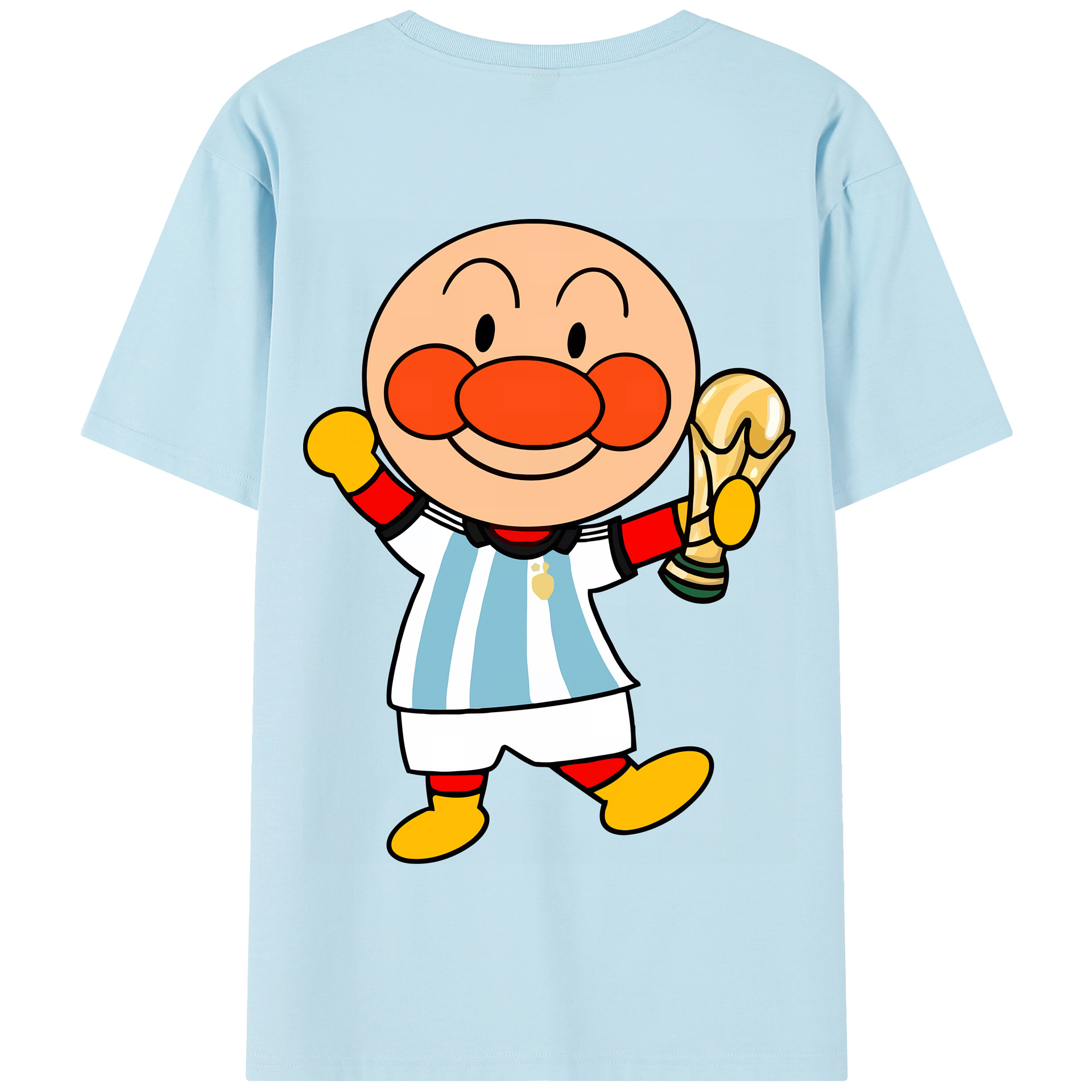 （画像用） アンパンマン Anpanman 綿100％半袖Tシャツ（背面プリント）